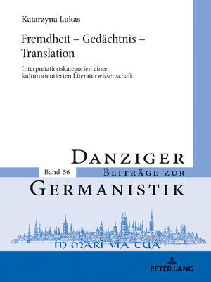 cover image of Fremdheit  Gedächtnis  Translation